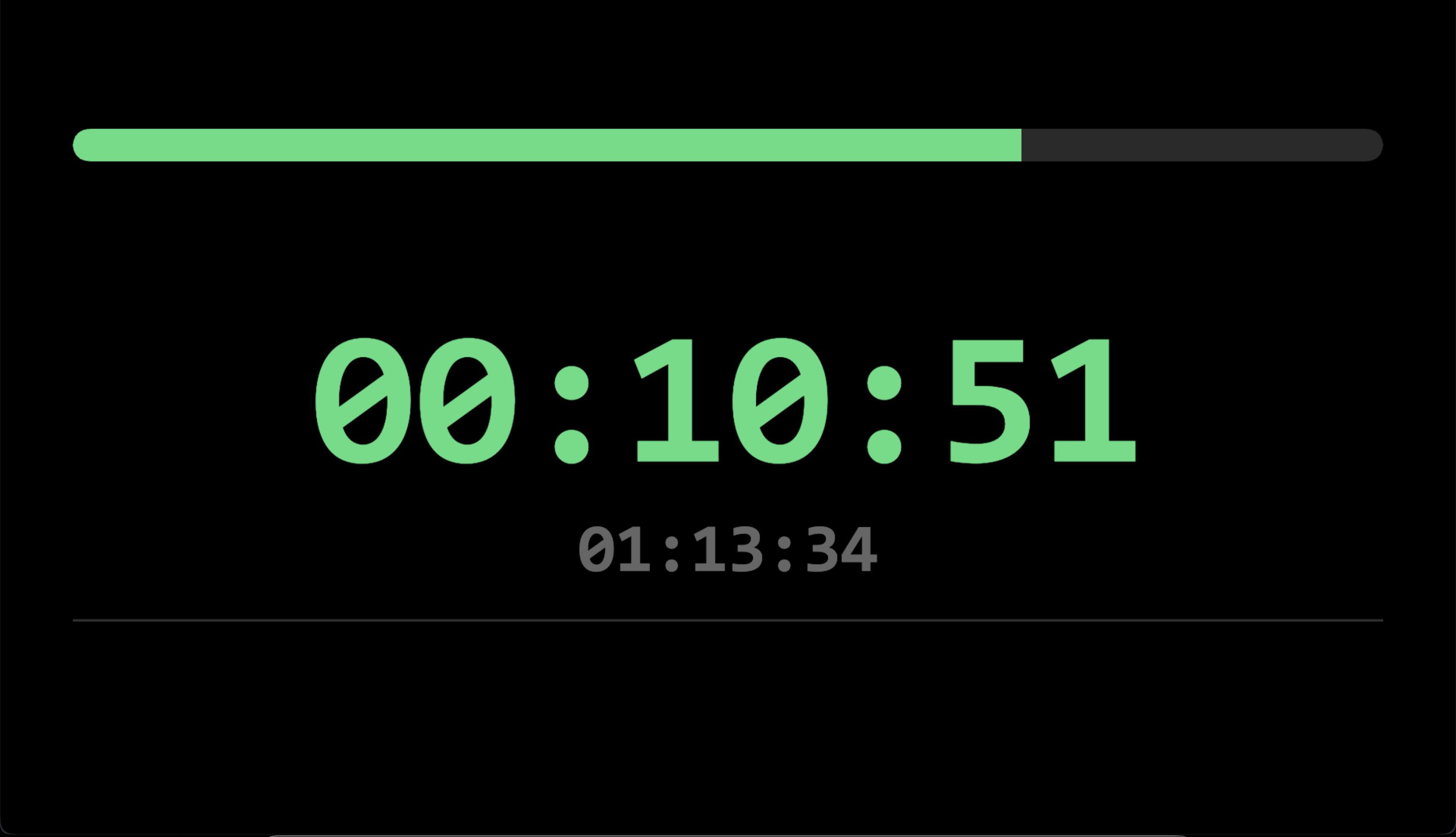 Rocket Timer - External display output for projectors